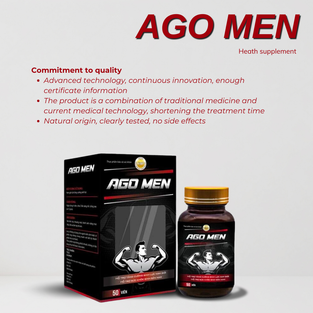 AGO MEN Peak Power: Natural Vitality & Wellness Support