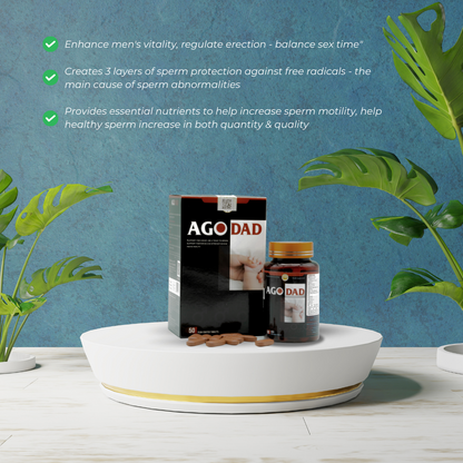 AGO DAD Fertility Booster: Enhanced Vitality & Sperm Health Supplement