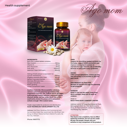 AGO MOM Fertility Boost: Nourishing Wellness for Motherhood